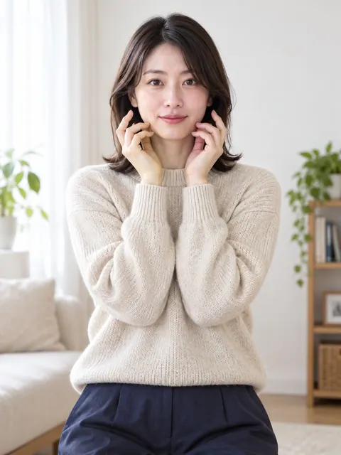双前臂竖起于胸前（正面）真人参考照片